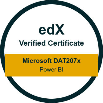 Microsoft DAT207x: Analyzing and Visualizing Data with Power BI (edX)
