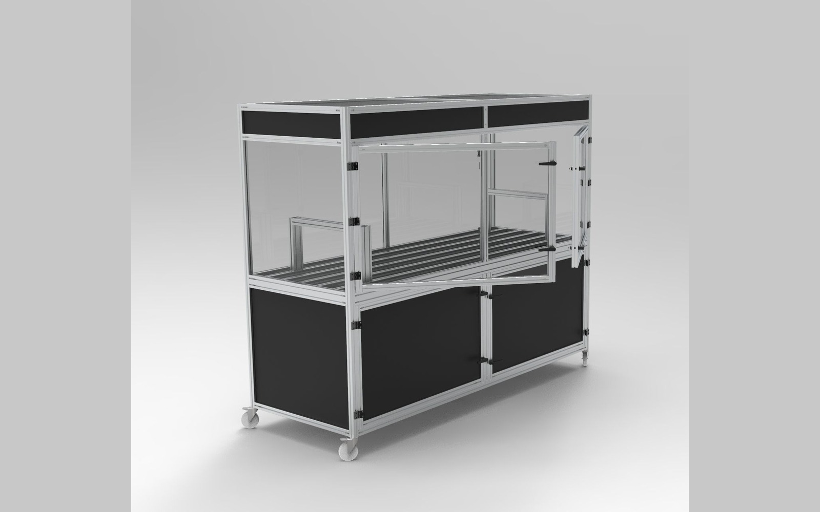 Test presentation cabinet